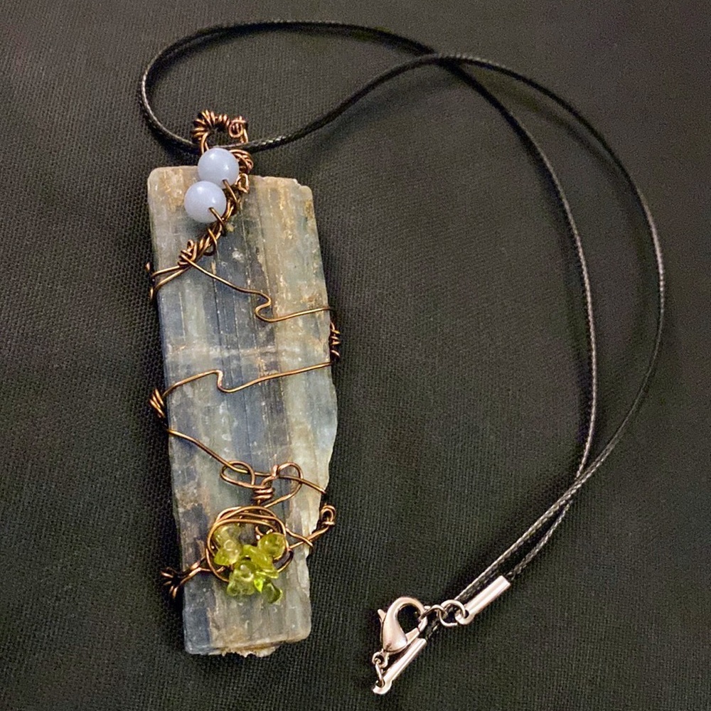 Kyanite and Angelite Necklace